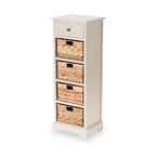 Commode haute en pin Devonshire avec paniers