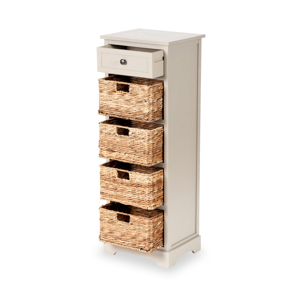 Commode haute en pin Devonshire avec paniers