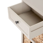 Commode haute en pin Devonshire avec paniers