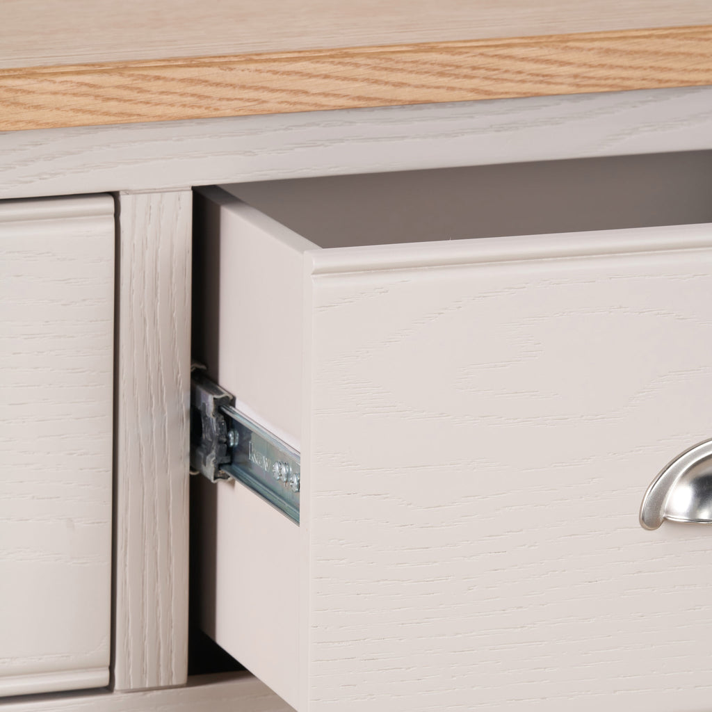 Commode Fairford en pin et chêne, 2 tiroirs au-dessus de 3 tiroirs