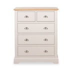 Commode Fairford en pin et chêne, 2 tiroirs au-dessus de 3 tiroirs