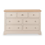 Commode Fairford en pin et chêne, 3 tiroirs au-dessus de 4 tiroirs