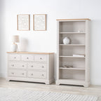 Commode Fairford en pin et chêne, 3 tiroirs au-dessus de 4 tiroirs