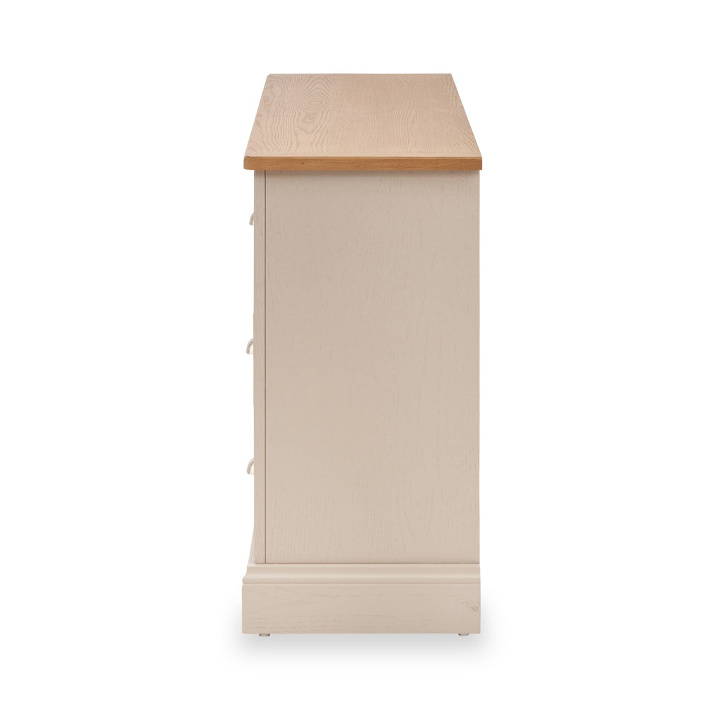 Commode Fairford en pin et chêne, 3 tiroirs au-dessus de 4 tiroirs