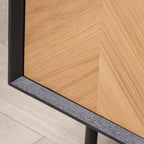 Armoire Hailee en chêne et pin à 2 portes