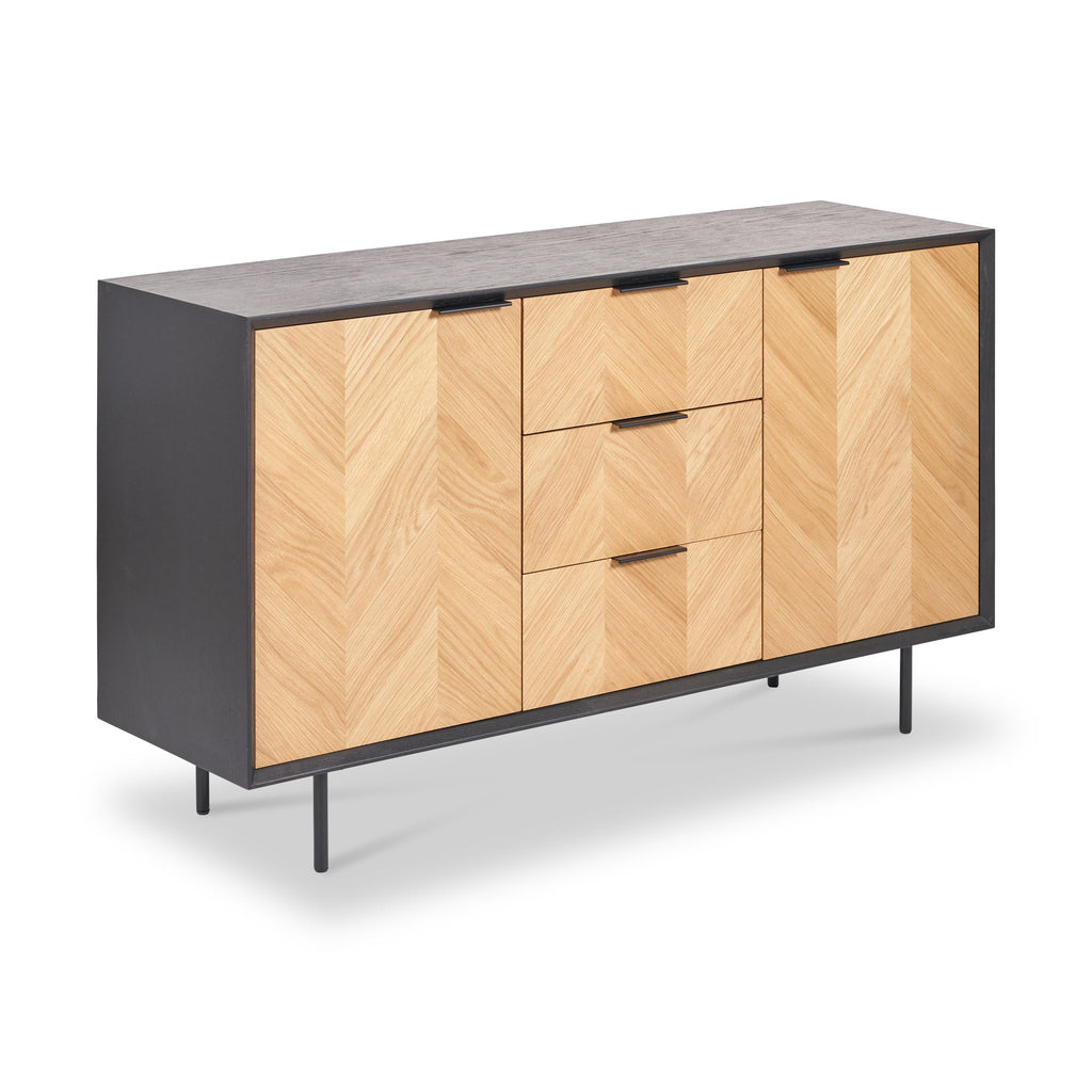 Grand buffet Hailee en chêne et pin