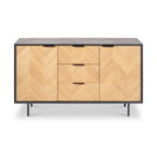 Grand buffet Hailee en chêne et pin