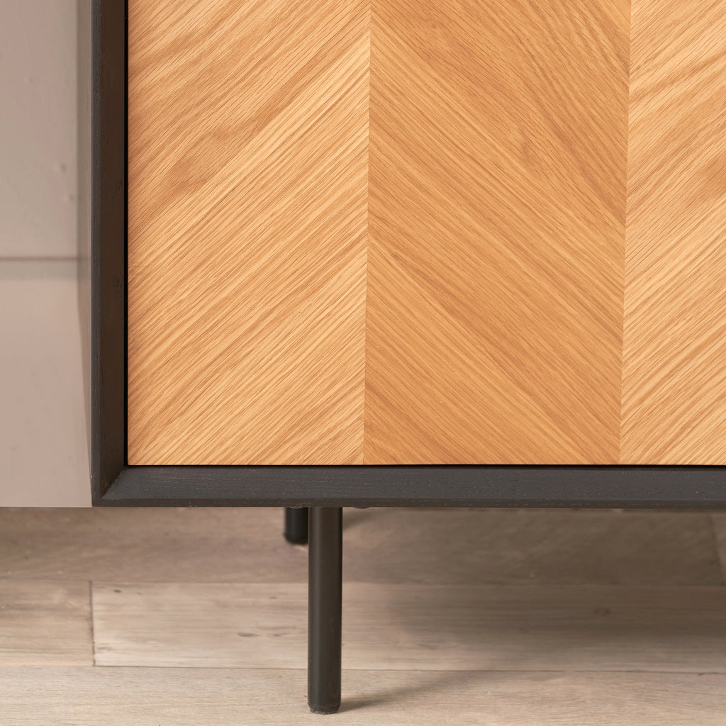 Grand buffet Hailee en chêne et pin