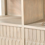 Vitrine à deux portes en bois de manguier Khao