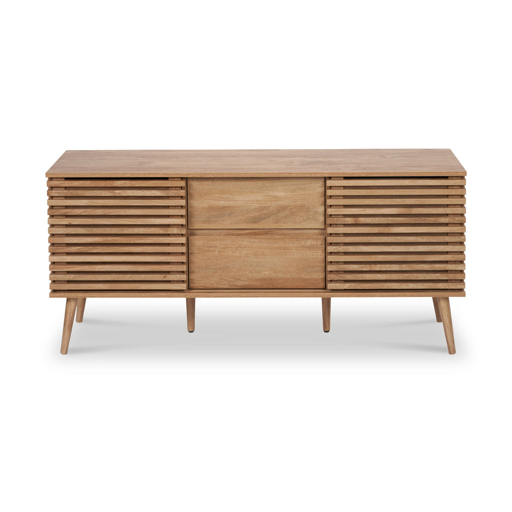 Buffet à lattes en eucalyptus Larvik