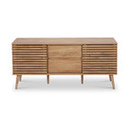 Buffet à lattes en eucalyptus Larvik