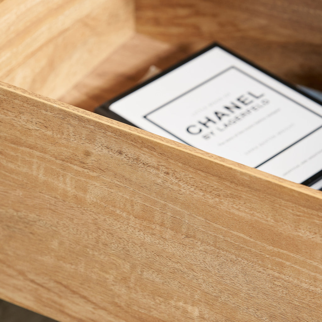 Buffet à lattes en eucalyptus Larvik