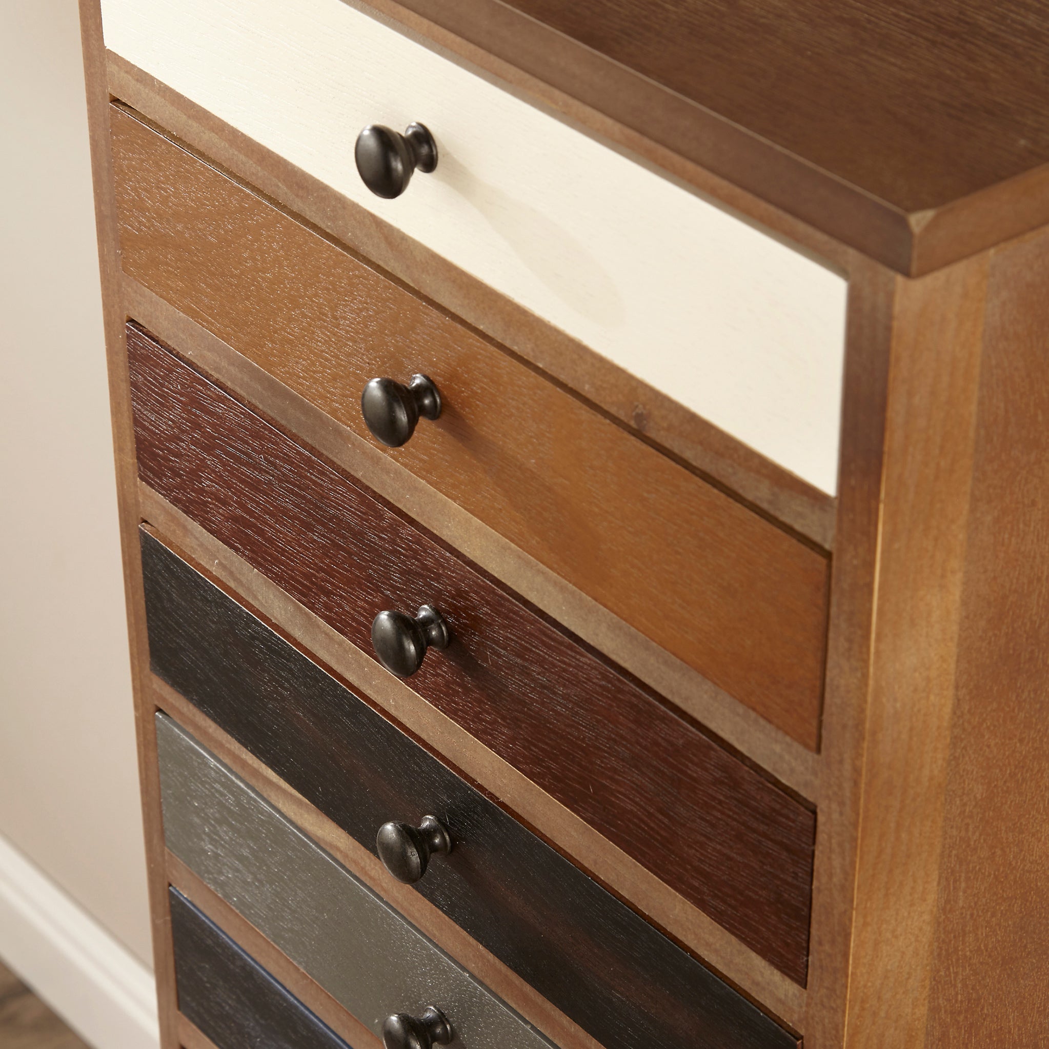 Commode haute Loft Pine à 13 tiroirs