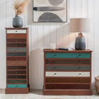 Commode haute Loft Pine à 13 tiroirs