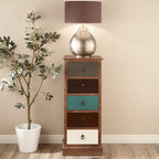 Commode haute Loft Pine à 5 tiroirs