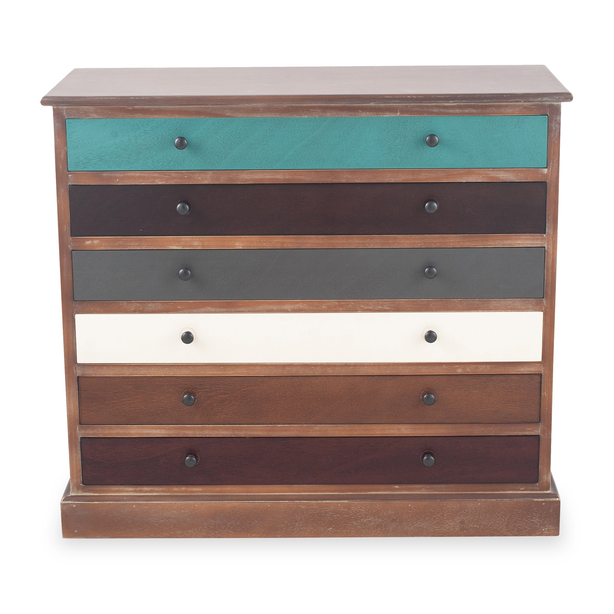 Commode Loft Pine à 6 tiroirs