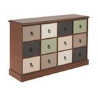 Commode Loft Pine à 12 tiroirs