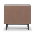 Commode 3 tiroirs Marca en acacia délavé sable