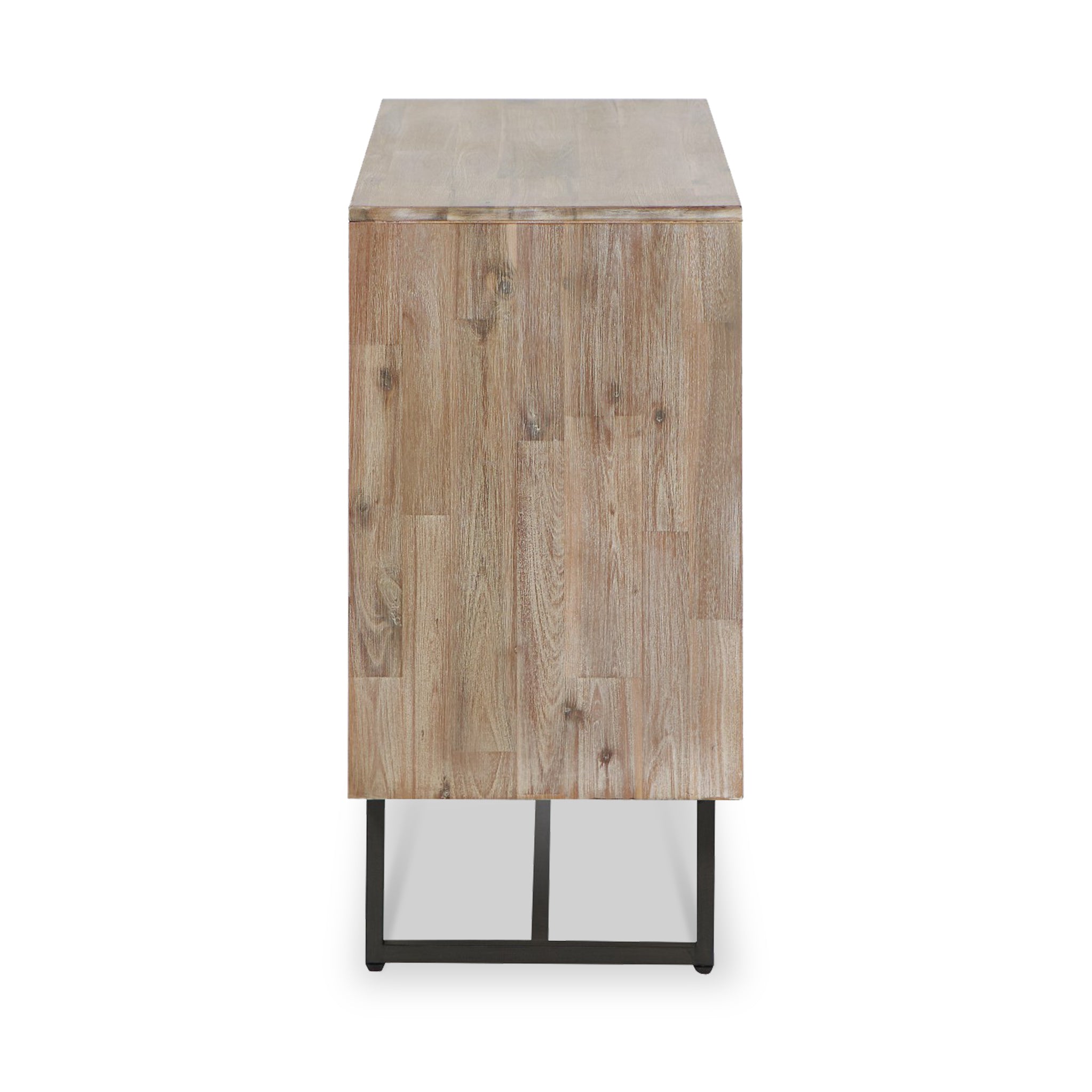 Commode 3 tiroirs Marca en acacia délavé sable