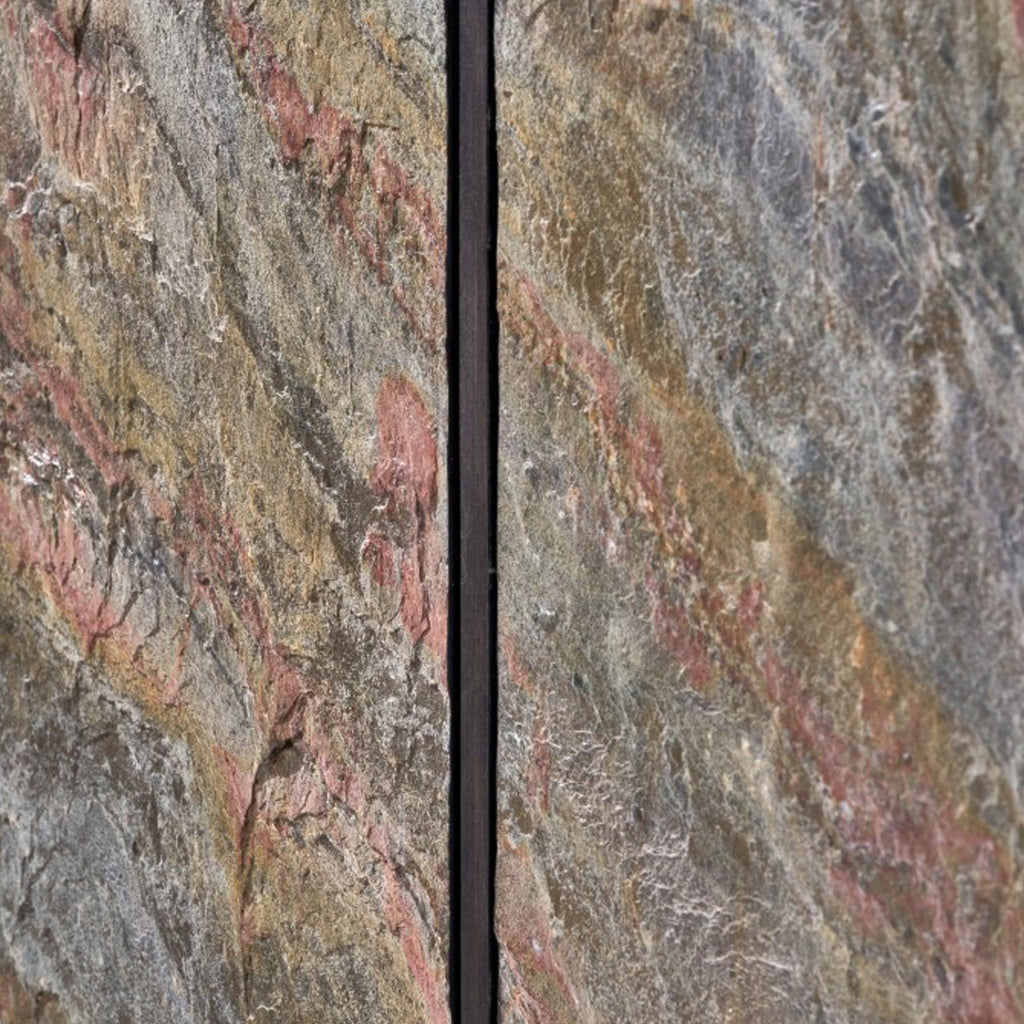 Buffet extra large effet pierre Verde