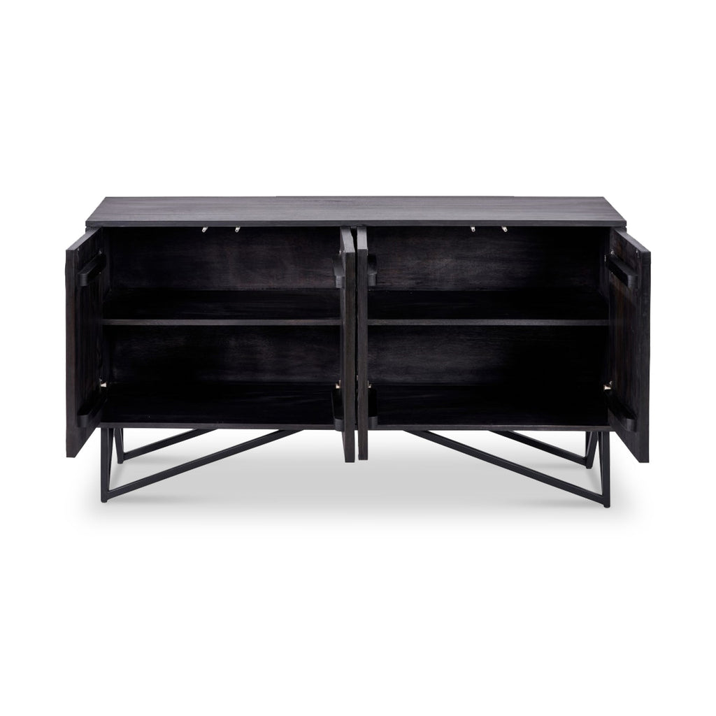 Buffet extra large effet pierre Verde