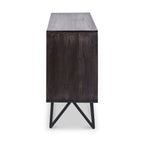 Buffet extra large effet pierre Verde