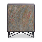 Armoire à deux portes effet pierre Verde