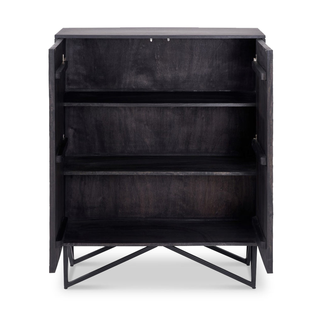 Armoire à deux portes effet pierre Verde