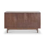 Buffet Raie en chêne et pin cannelés, grand modèle