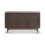 Buffet Raie en chêne et pin cannelés, grand modèle