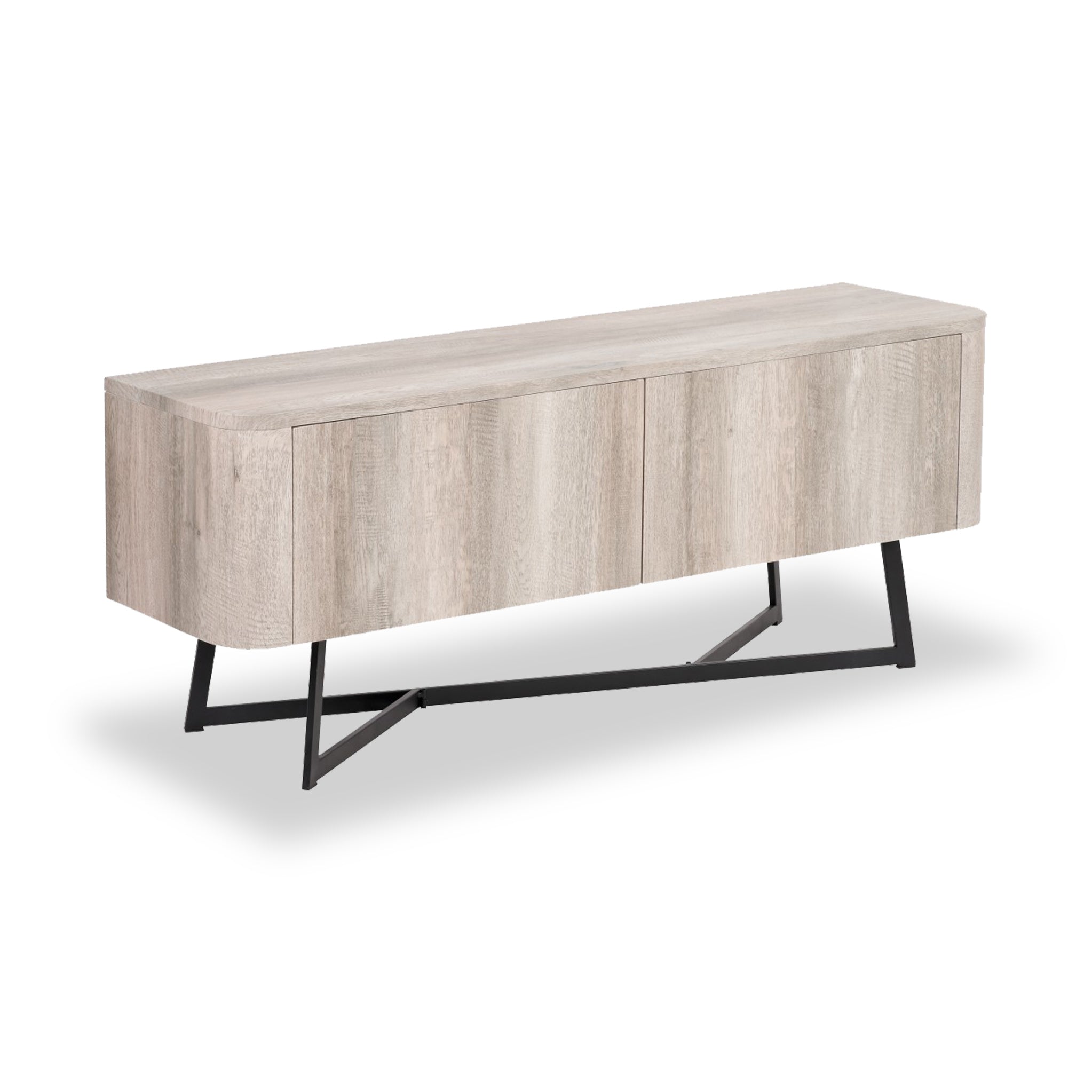 Meuble TV Ukiah effet chêne 120 cm