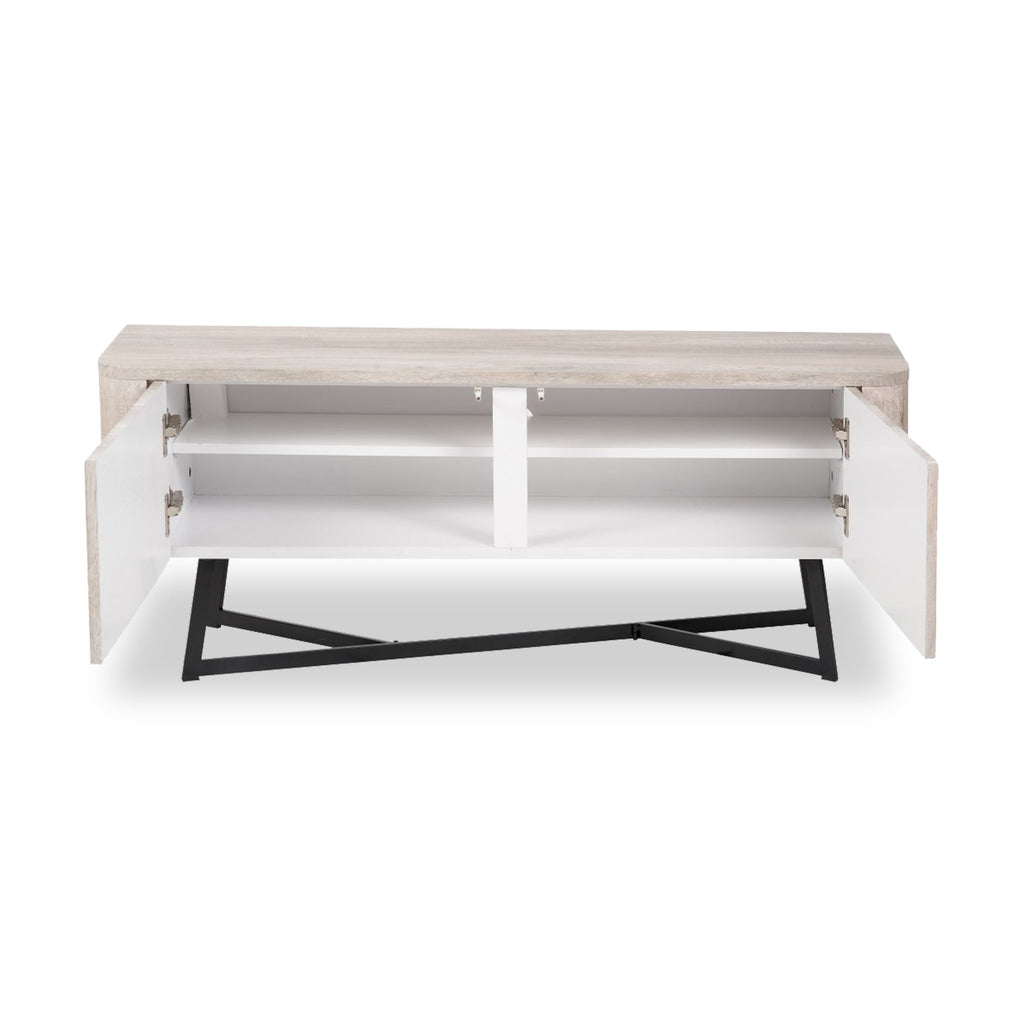 Meuble TV Ukiah effet chêne 120 cm