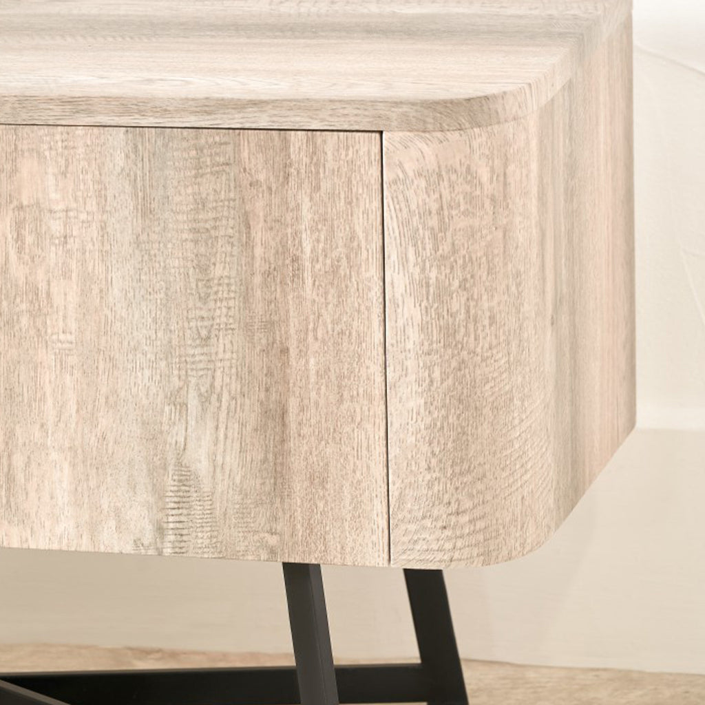 Meuble TV Ukiah effet chêne 120 cm