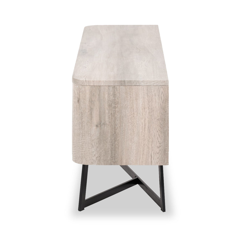 Meuble TV Ukiah effet chêne 120 cm