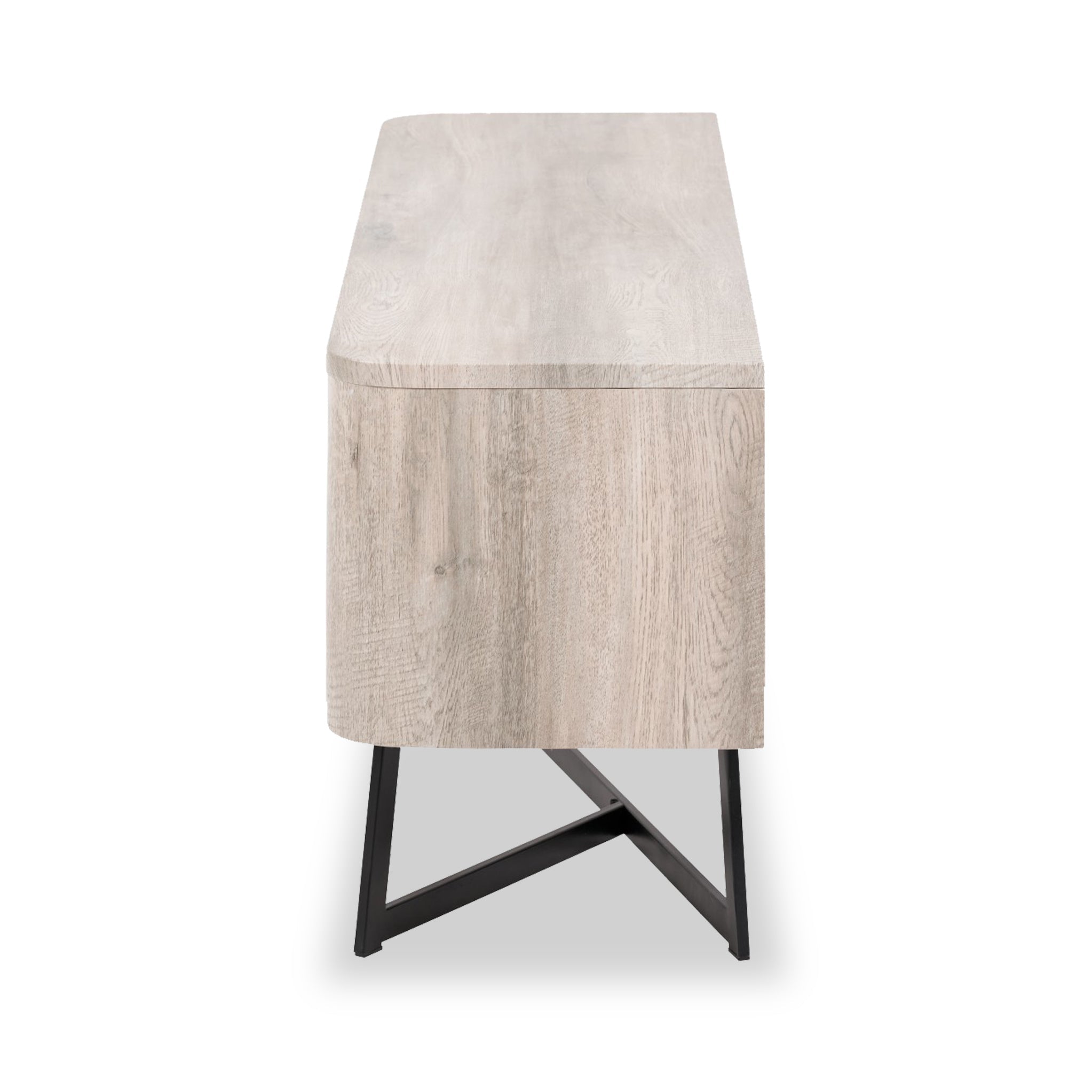 Meuble TV Ukiah effet chêne 120 cm