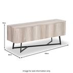 Buffet Ukiah effet chêne, grand modèle