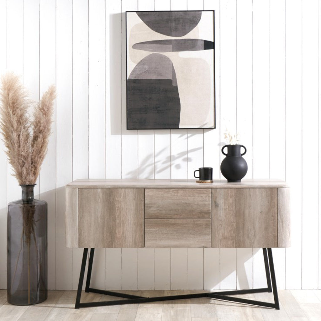 Buffet Ukiah effet chêne, grand modèle