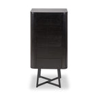 Commode haute Ukiah en frêne noir à 5 tiroirs