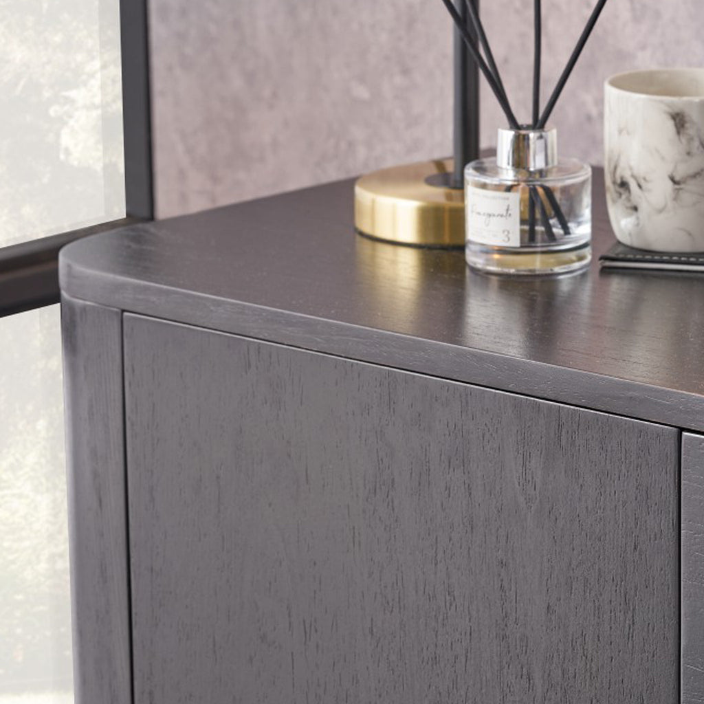 Meuble TV Ukiah Black Ash 120 cm