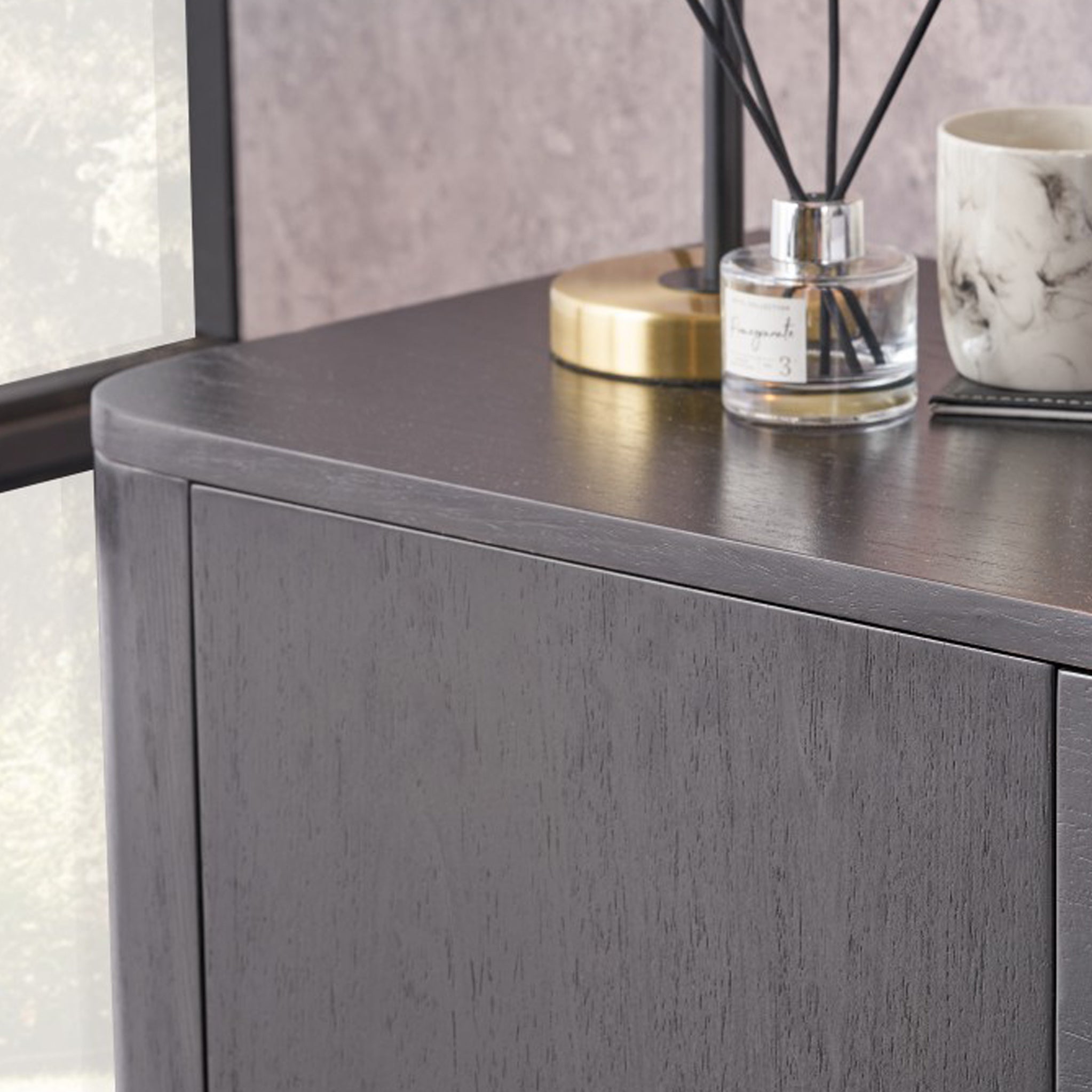 Meuble TV Ukiah Black Ash 120 cm