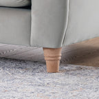 Fauteuil Chesterfield en velours Clarence