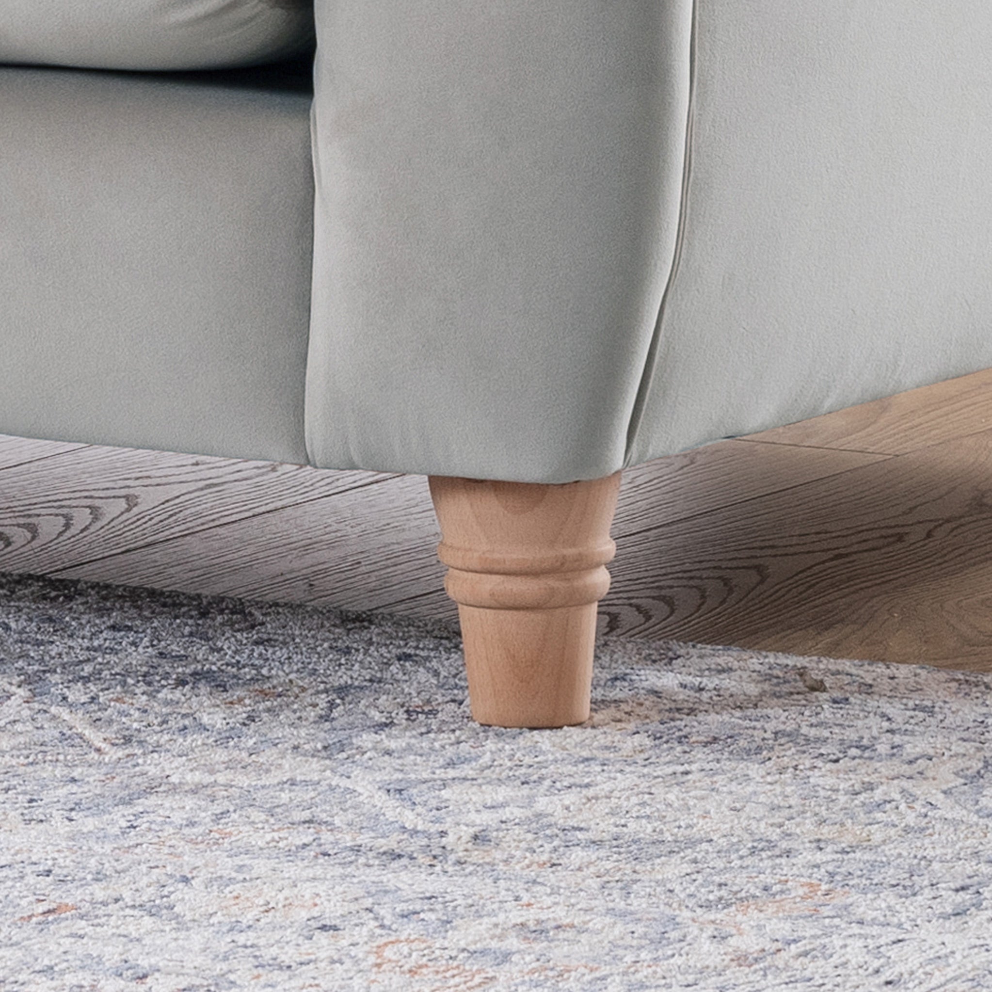 Fauteuil Chesterfield en velours Clarence