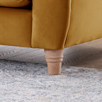 Fauteuil Chesterfield en velours Clarence