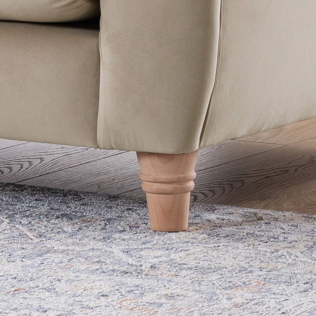 Fauteuil Chesterfield en velours Clarence