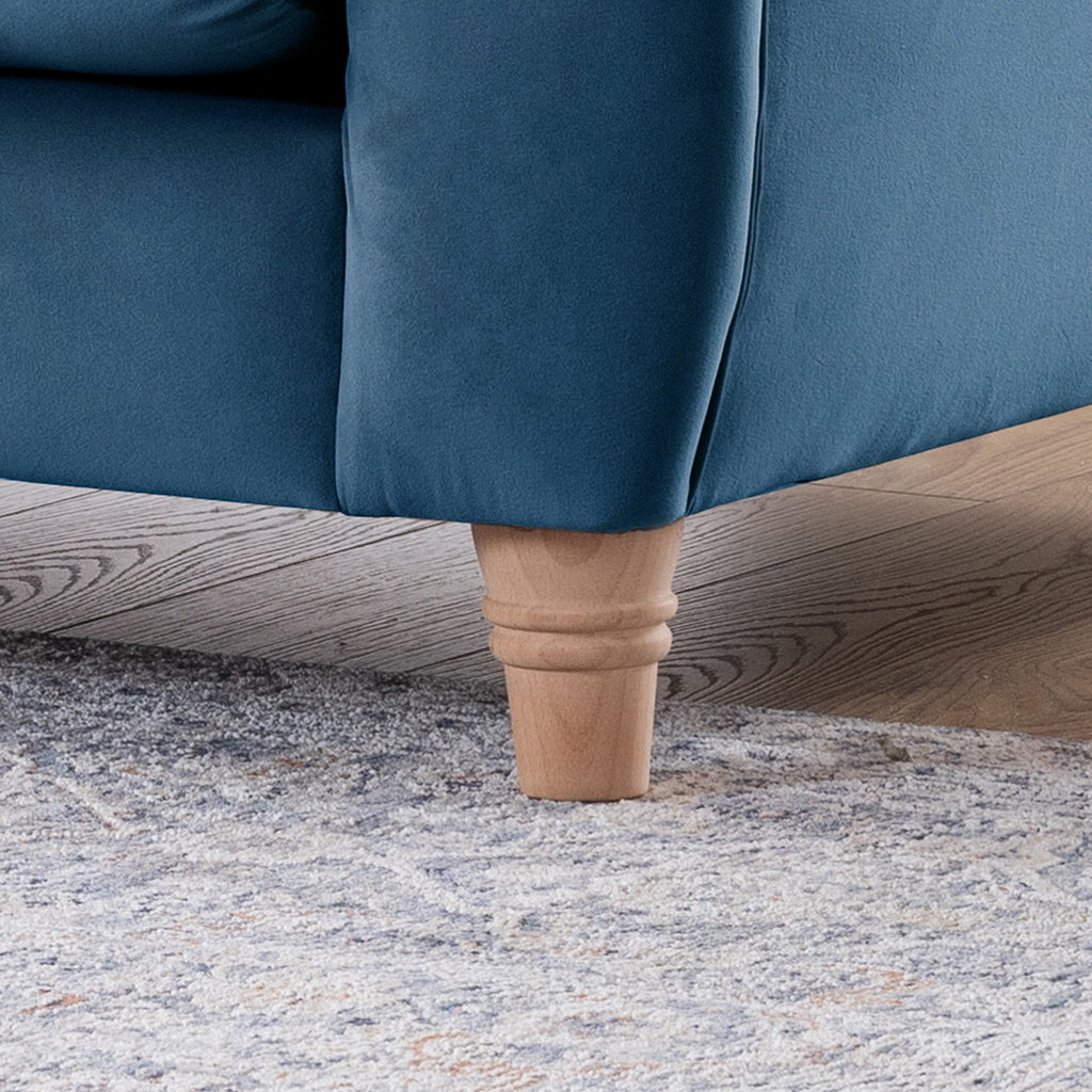 Fauteuil Chesterfield en velours Clarence