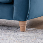 Fauteuil Chesterfield en velours Clarence