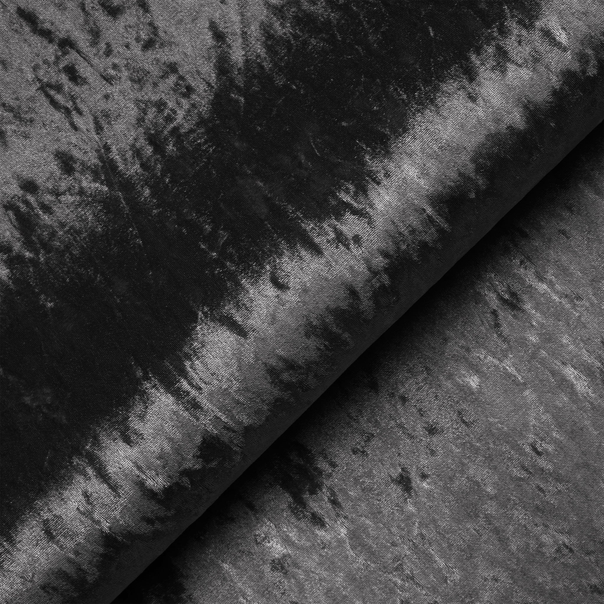 Fauteuil pivotant en velours froissé Tamara