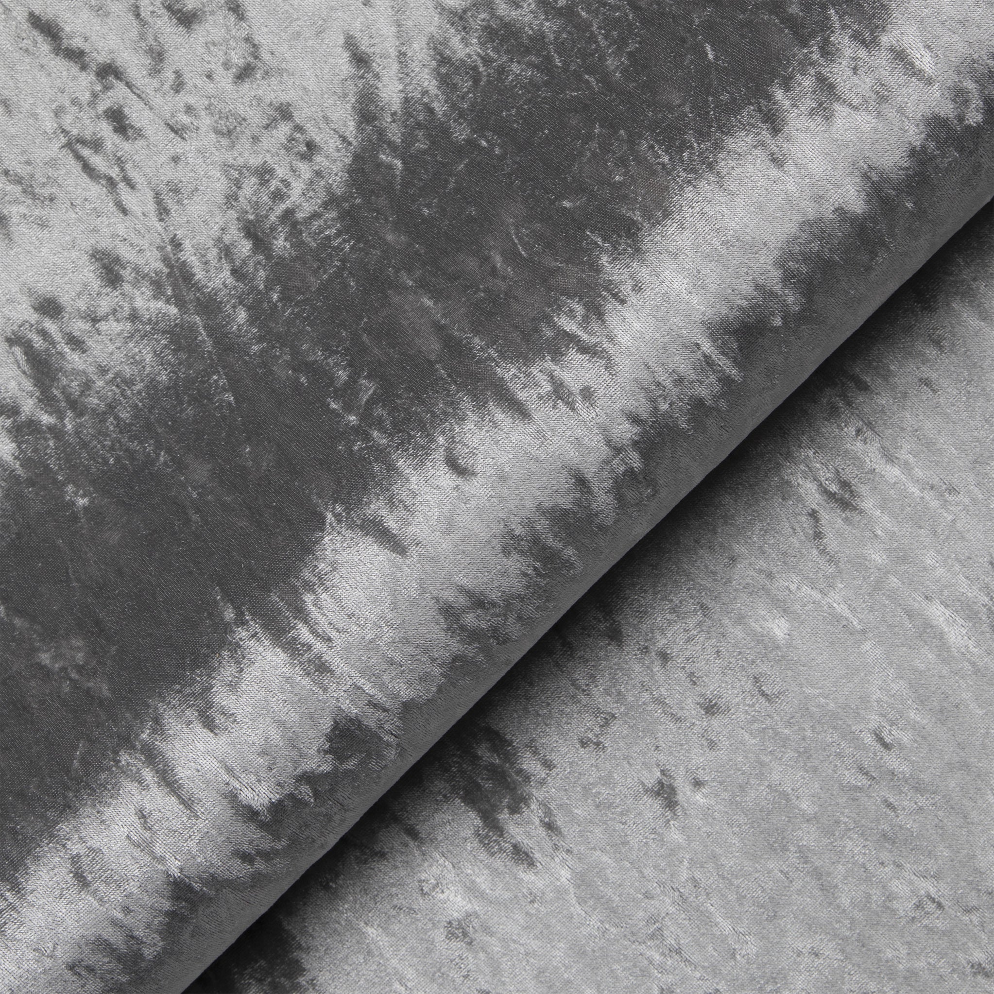 Fauteuil pivotant en velours froissé Tamara