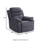 Fauteuil inclinable Conway couleur anthracite