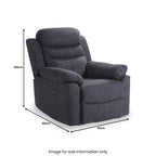 Fauteuil inclinable électrique Conway couleur anthracite